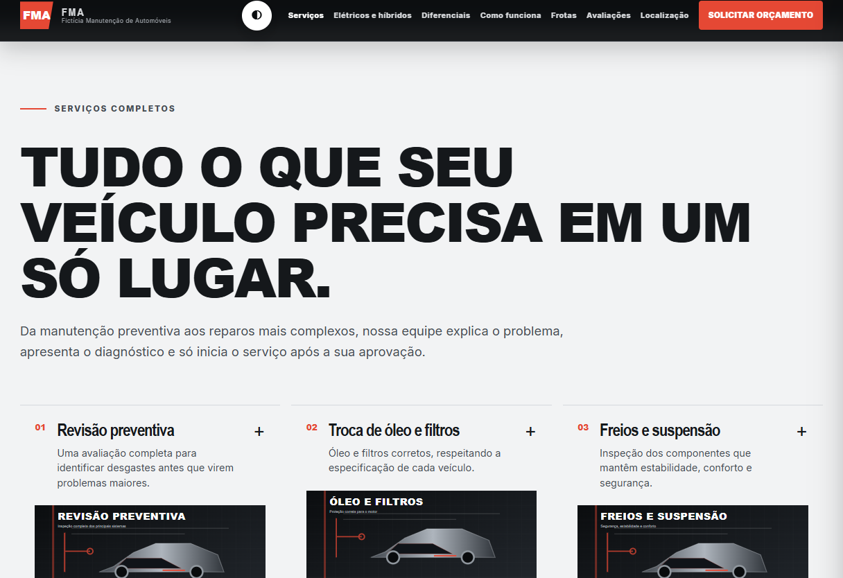 FMA — página inicial